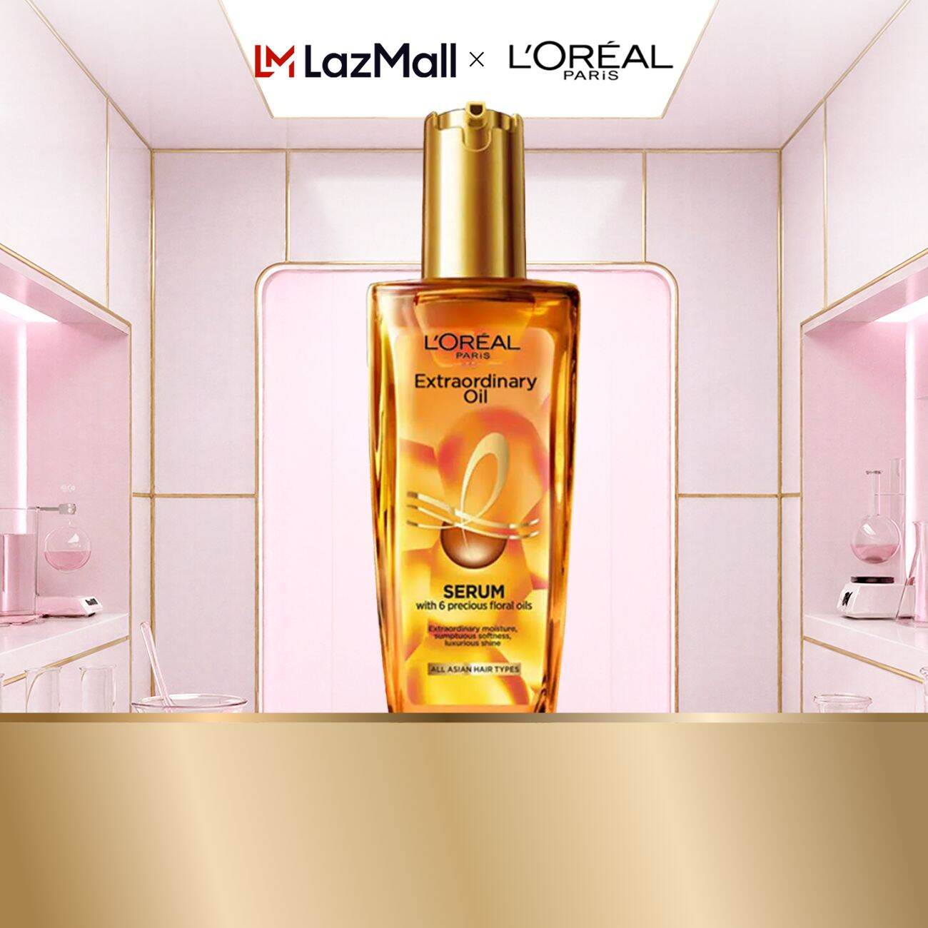 Dầu dưỡng chiết xuất tinh dầu hoa tự nhiên L'Oreal Paris Elseve Extraordinary Oil Ultra Nourishing 100ml