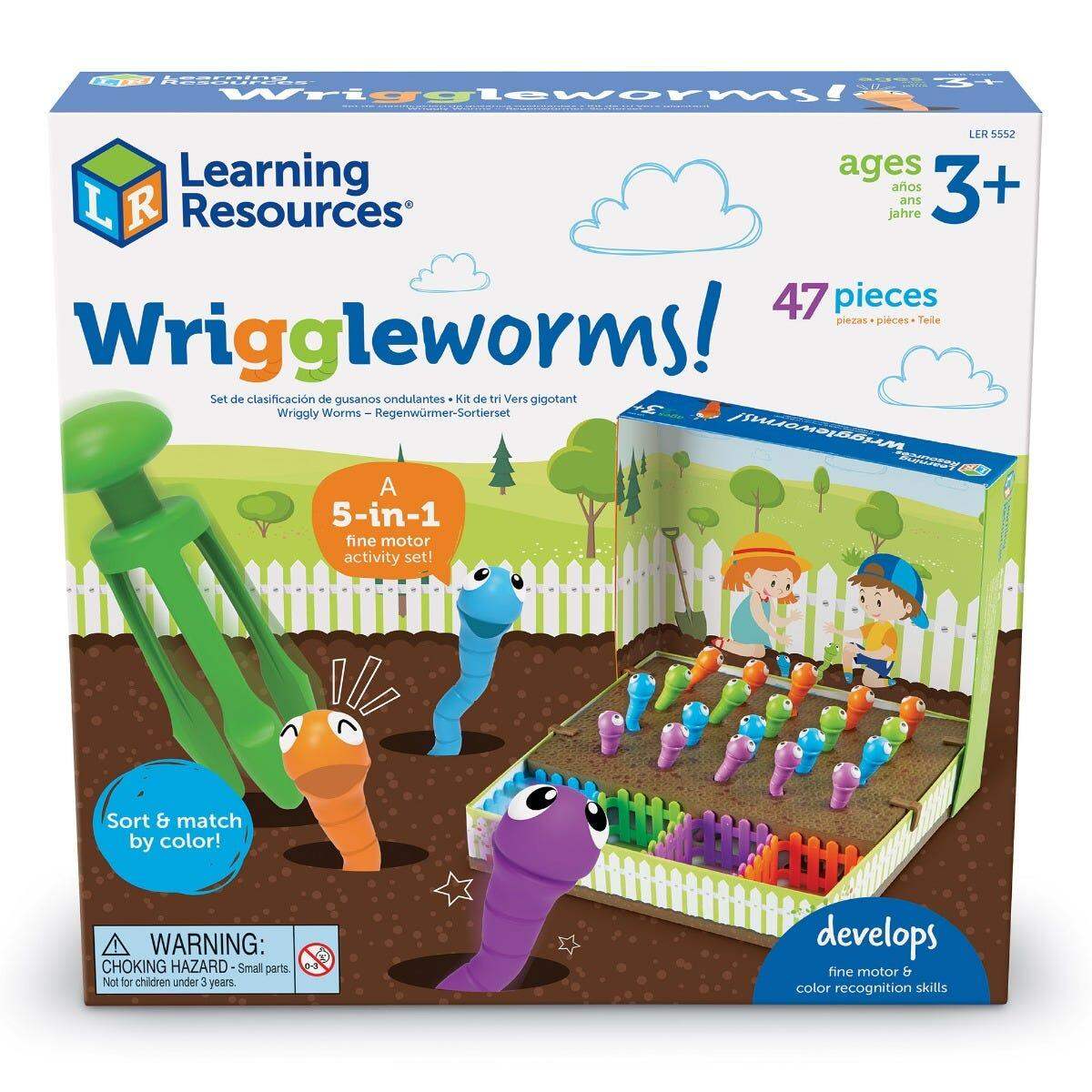 Bộ đồ chơi phát triển vận động tinh chủ đề sâu ngọ nguậy - wriggleworms! fine motor activity set