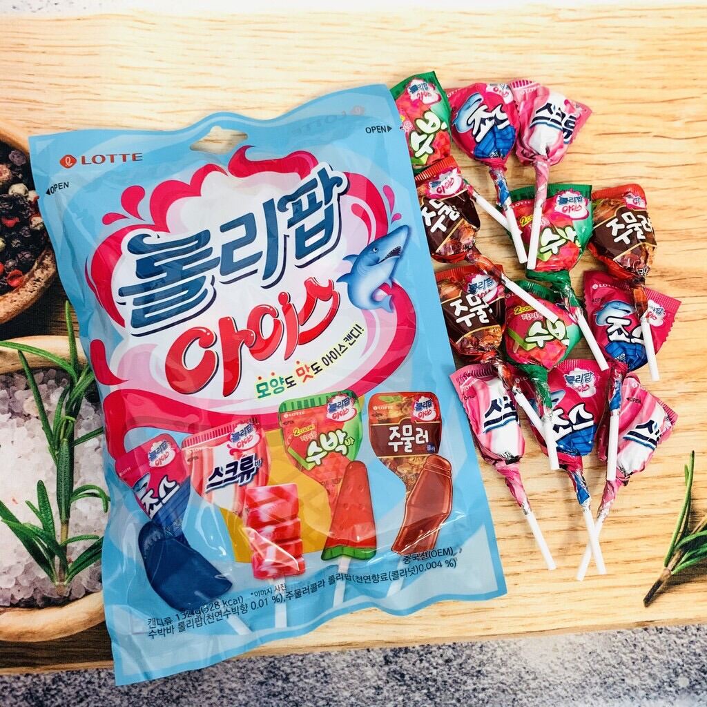 KẸO MÚT LOLLIPOP ICE LOTTE 132g