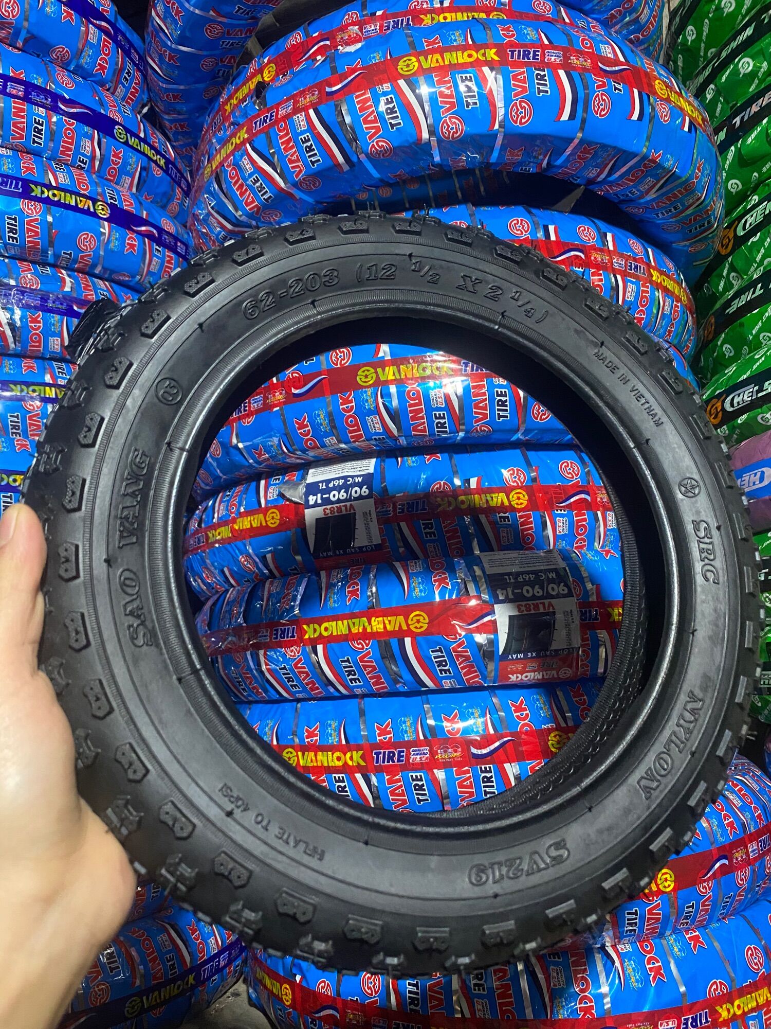 Combo 1 săm 1 lốp xe đạp trẻ em 12 x 2.125-2.5