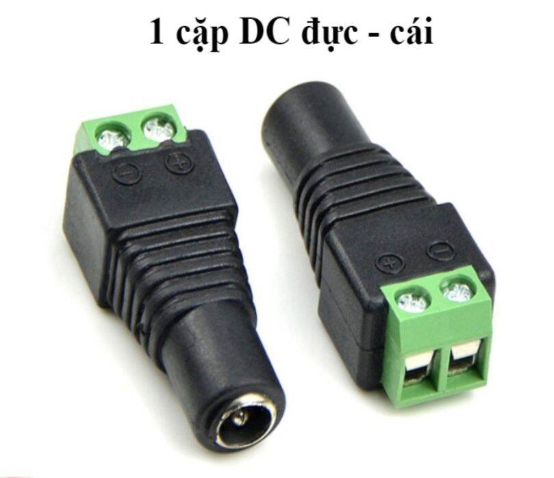 1 cặp dc đực - cái jack 5.5x2.1mm