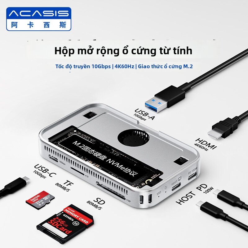 ACASIS | Magnetic Expander Dock 8TB Giá 4,694,000 Đồng*Miễn phí vận chuyển