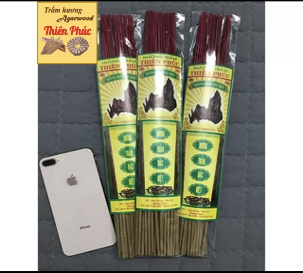 Nhang trầm hương Thiên Phúc 40cm 100g ( Loại tốt - 50 cây )