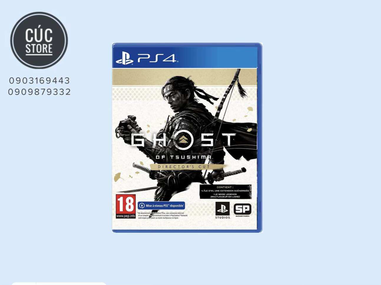 Đĩa chơi game PS4: Ghost of Tsushima Director's Cut