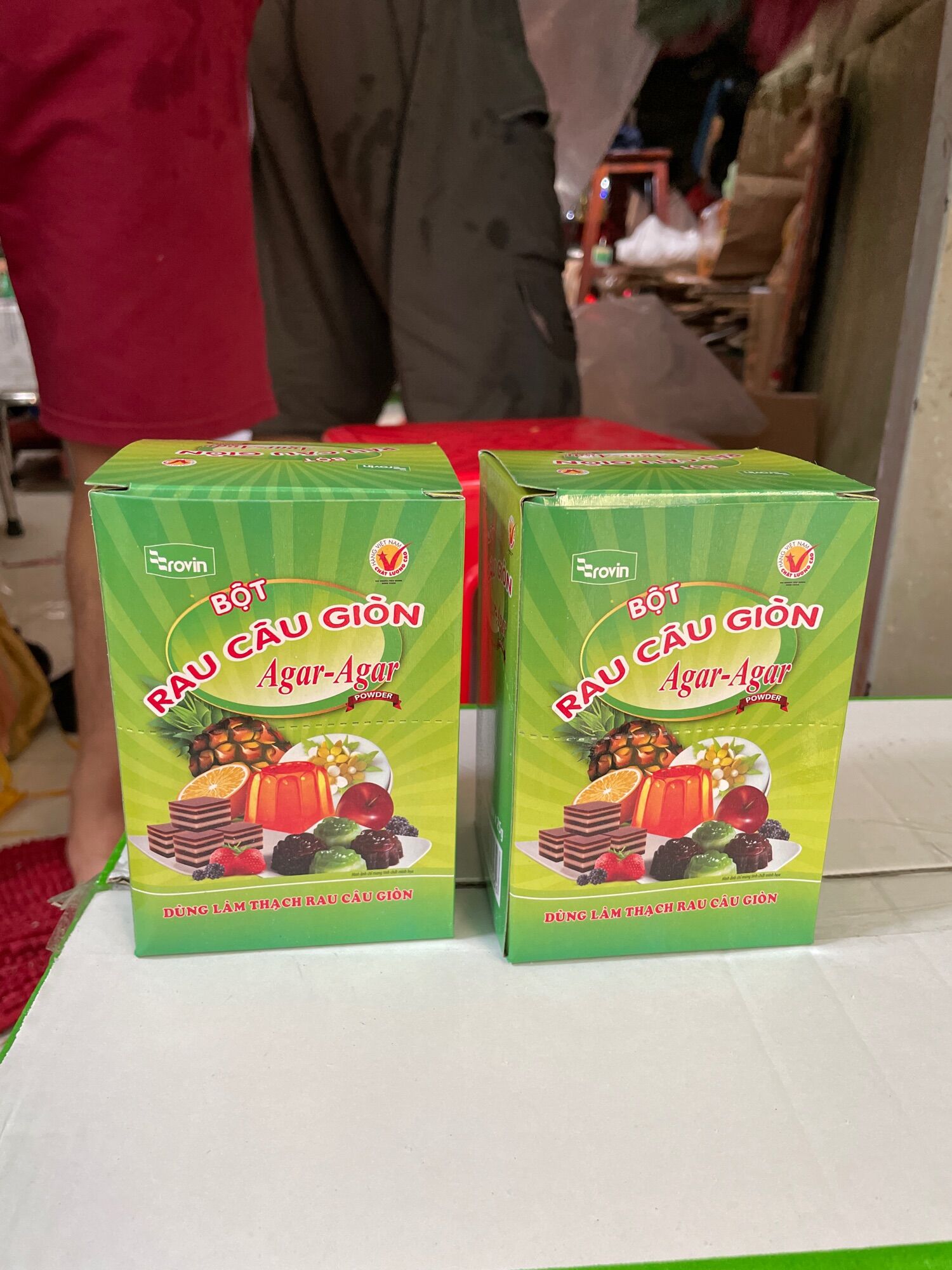 Bột rau câu giòn agar hoàng yến 10gói ×25gram