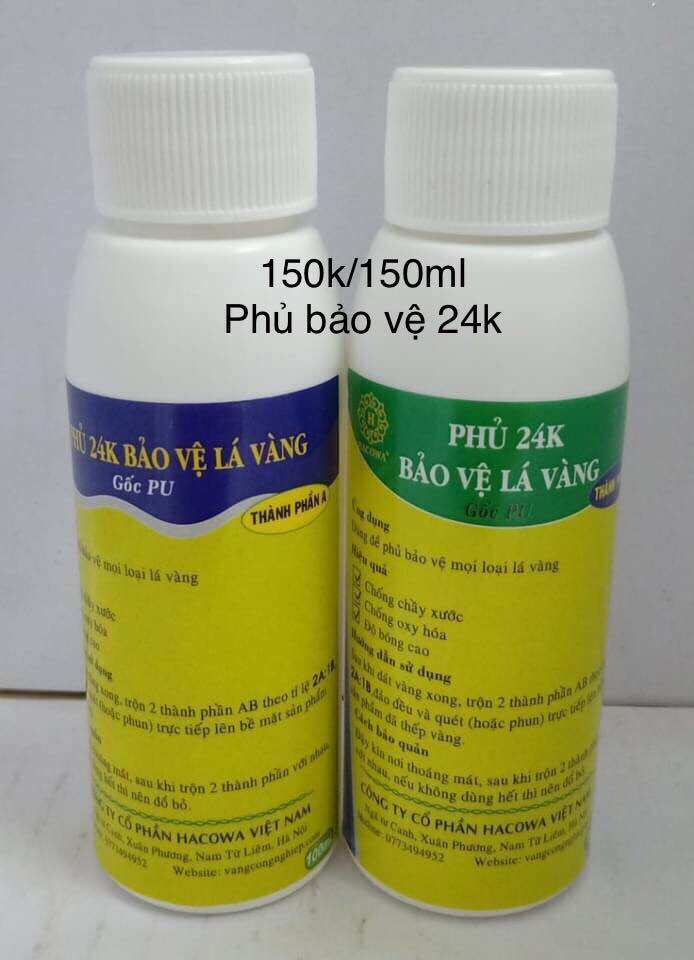 150ml phủ bảo vệ lá vàng 24k