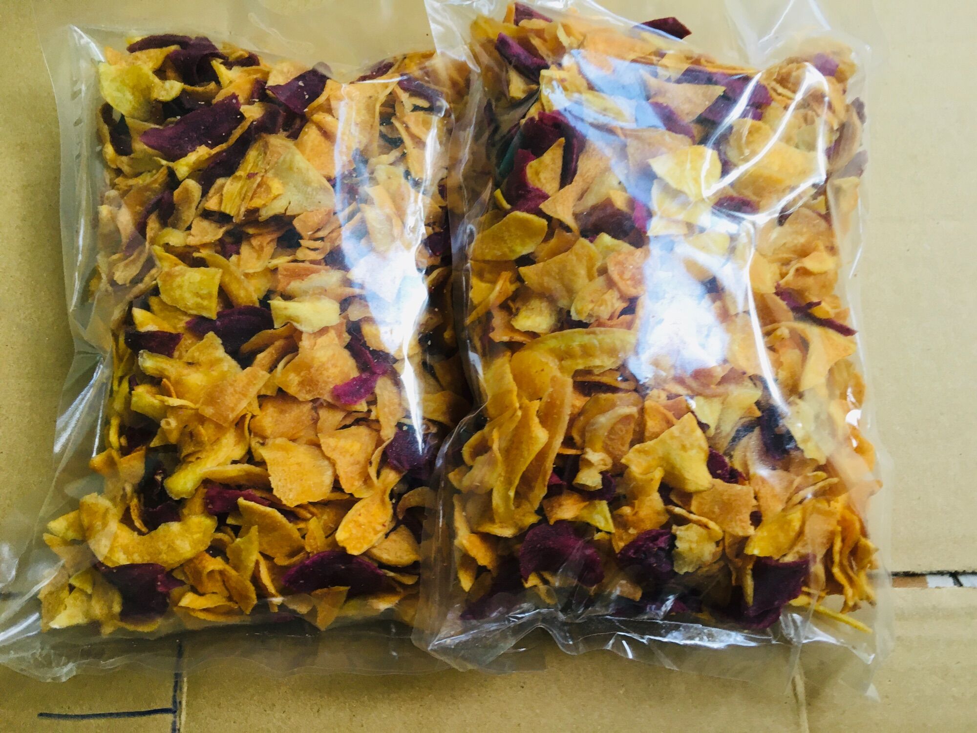 500g khoai lang sấy giòn vỡ hàng mới toanh