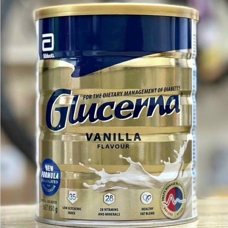 Sữa Glucerna Úc hương Vanilla dành cho người tiểu đường 850G Abbott