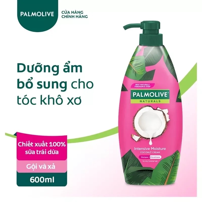 Dầu gội xả 2in1 Palmolive 600ml/180ml (date mới)