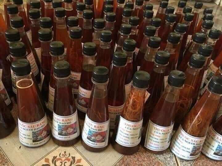 1lọ sâu răng dân tộc dao đỏ loại đậm đặc