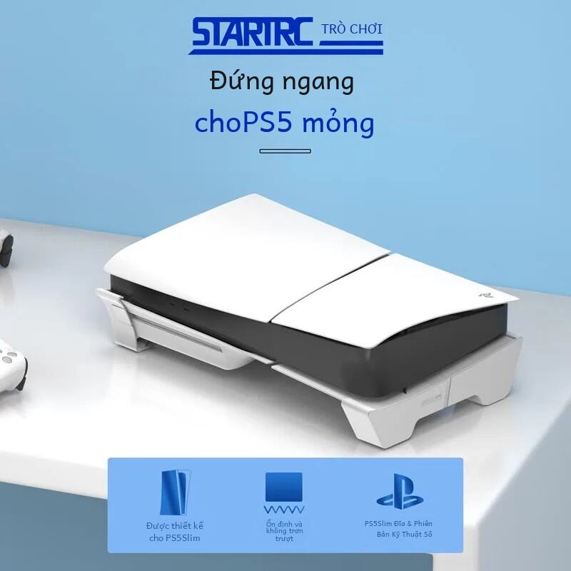 Chống Trơn Trượt Ngang Mở Rộng Chân Đế Cho Ps5 Slim Console Để Bàn Đế Ổn Định Khung Cố Định Phụ Kiện Dành Cho Sony