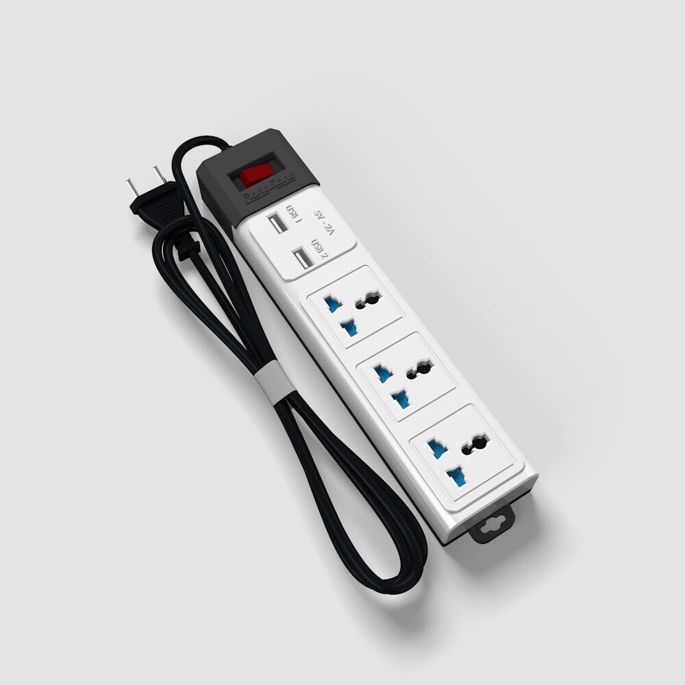 Ổ cắm đa năng usb dây 3m,5m rạng đông