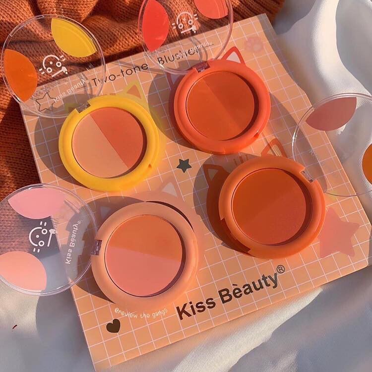 Bảng 4 ô vừa má hồng vừa highlight