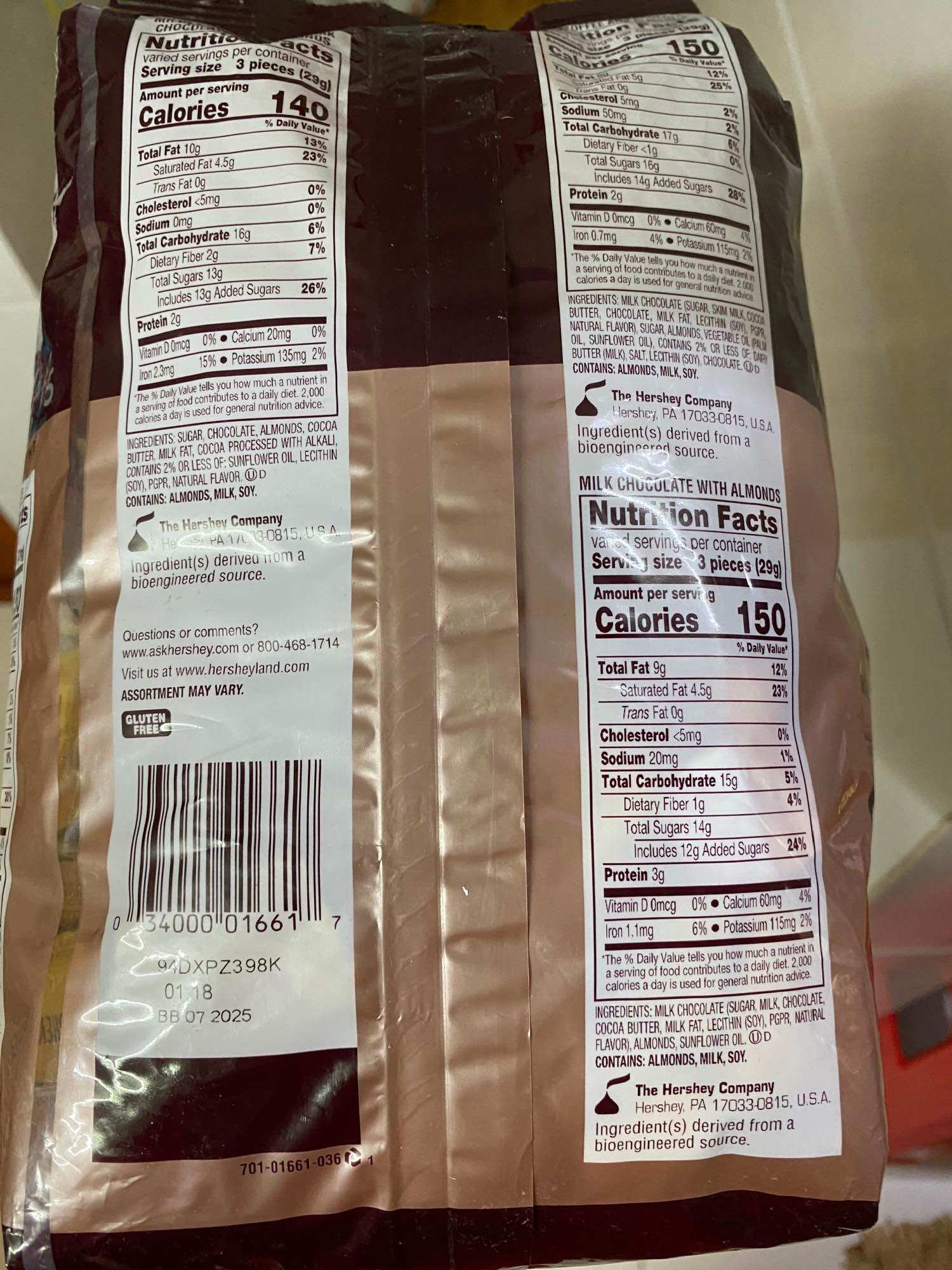 (Hàng MỸ)(07/2025)Socola Hershey's Nuggets Assortment (bán lẻ)