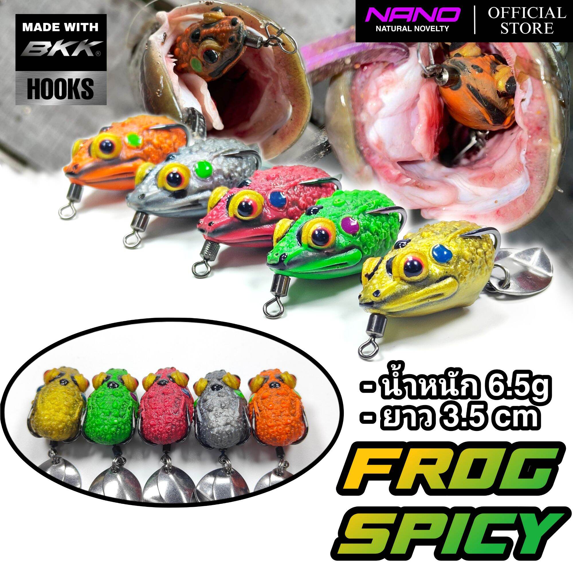 Mồi câu cóc spicy 3.5cm 6.5gr thái lan