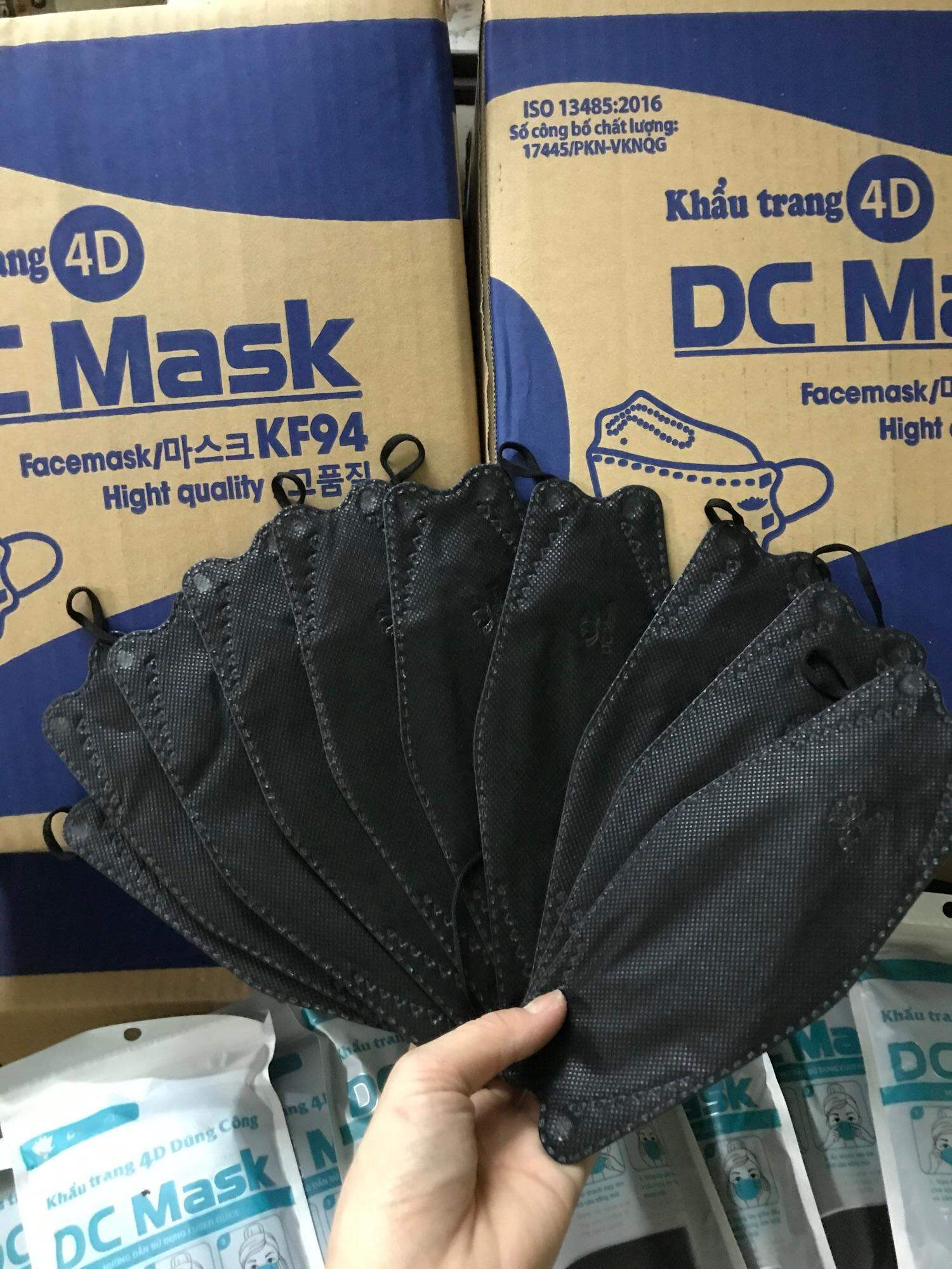 Khẩu trang kf94 màu đen ( thùng 300 chiếc )
