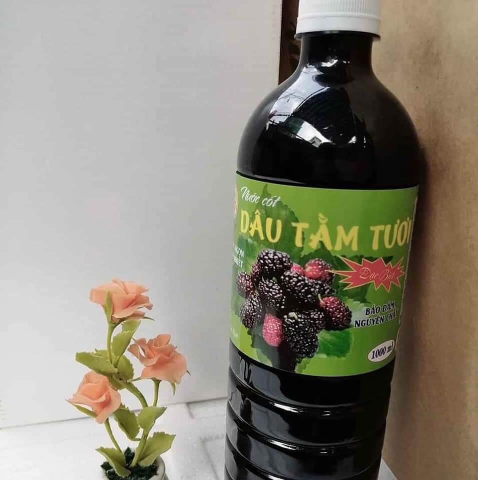 Nước cốt dâu tằm nguyên chất  Đà Lạt chai 1lit