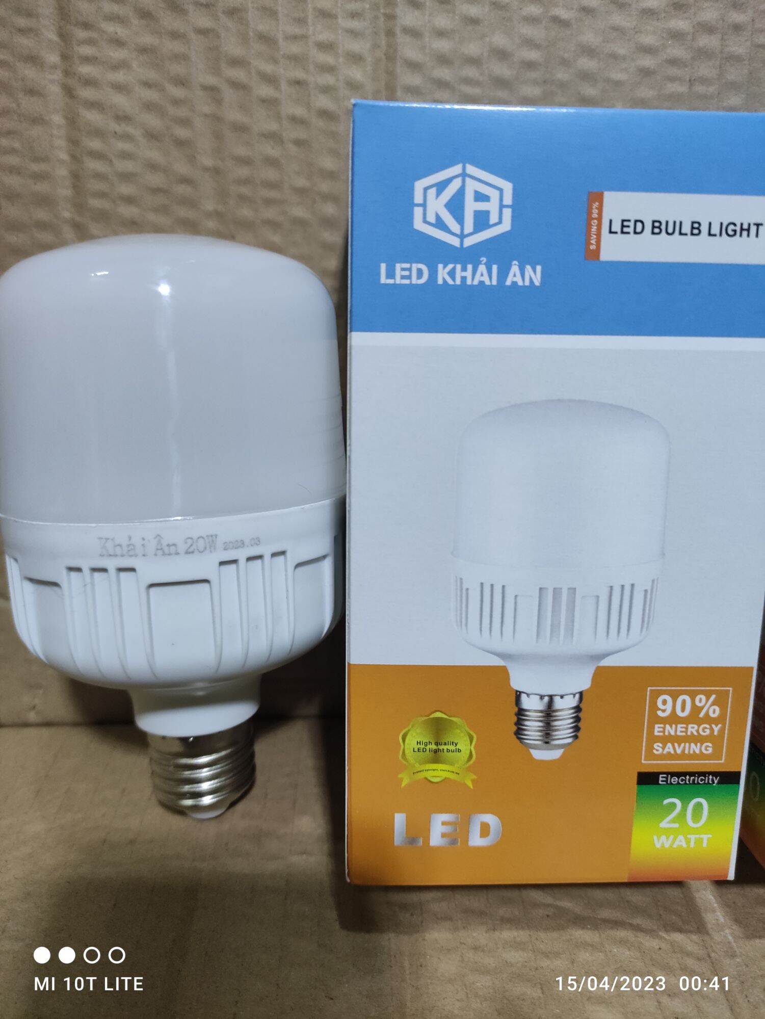 Combo 10 đèn led 20w Khải ân siêu sáng