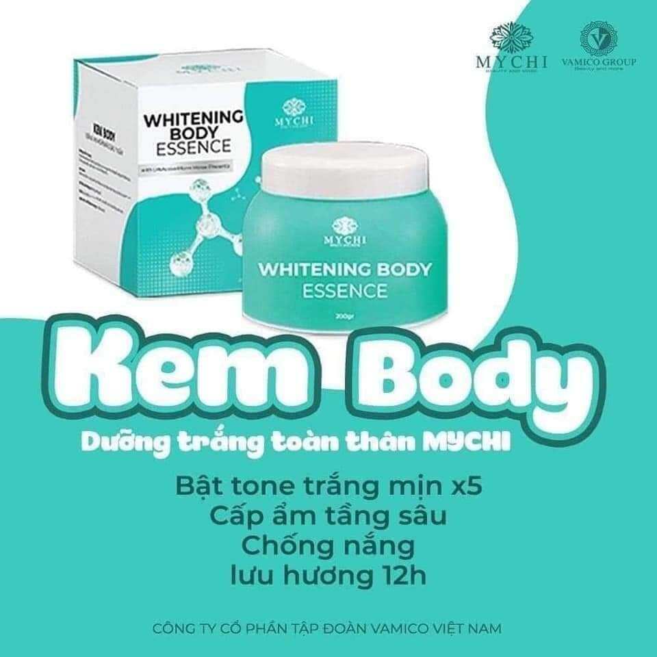 Tắm trắng và kem body dưỡng trắng.