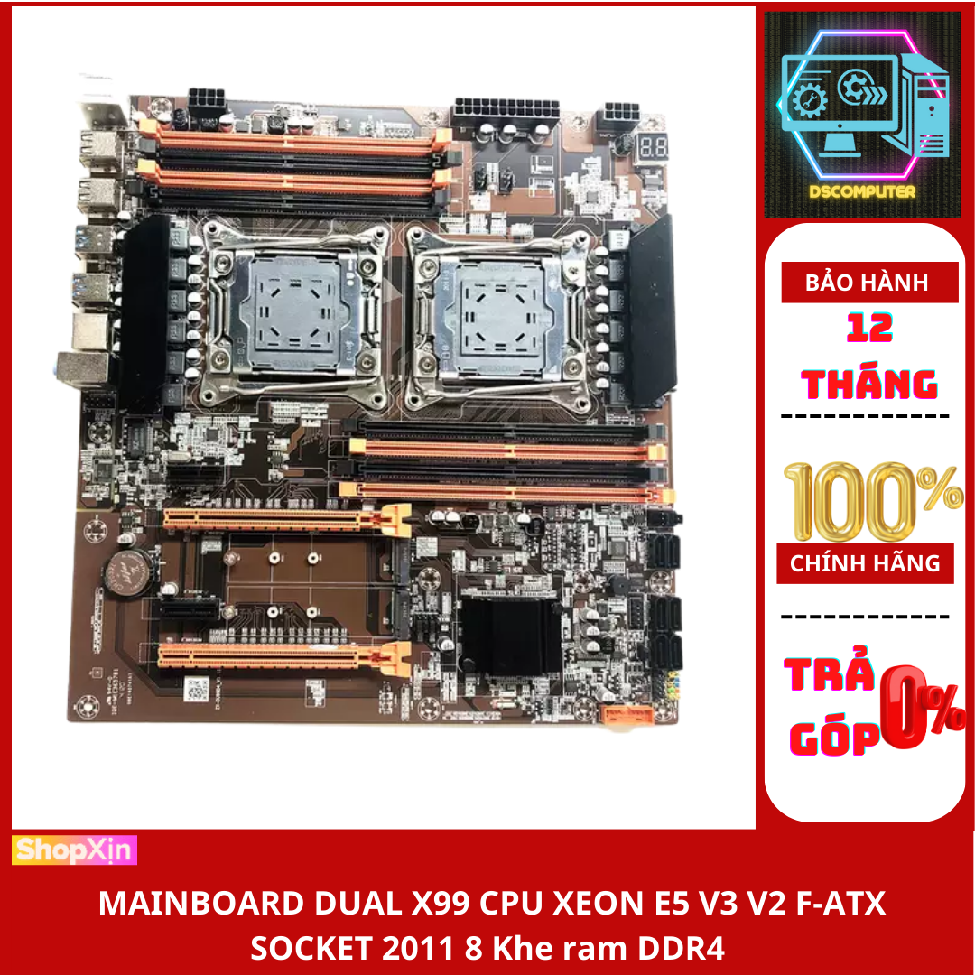 [BẢO HÀNH 1 ĐỔI 1] Main Dual Server X79 X99 CPU Xeon E5 từ v0 đến v4 công nghệ Turbo xung CPU dùng m