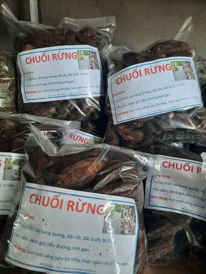 1kg chuối hột mật rừng khô tây bắc thơm.ngọt nước