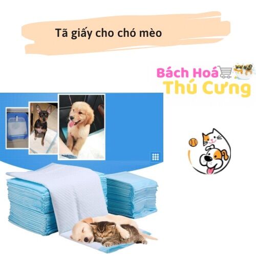 Lẻ 1 miếng Tã giấy cho chó mèo dùng lót khay vệ sinh chó hoặc lót chuồng chó