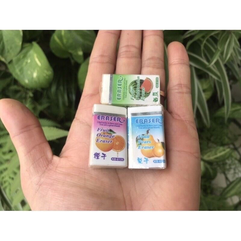 Hộp Gôm- Tẩy TRÁI CÂY : 30 Viên, Tẩy Sạch, Thơm Nhẹ nhàng