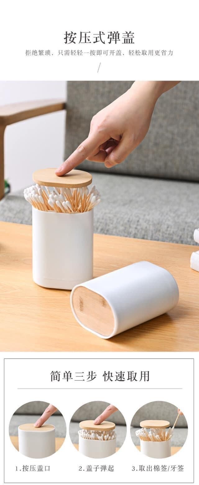Hộp đựng tăm bông tự động