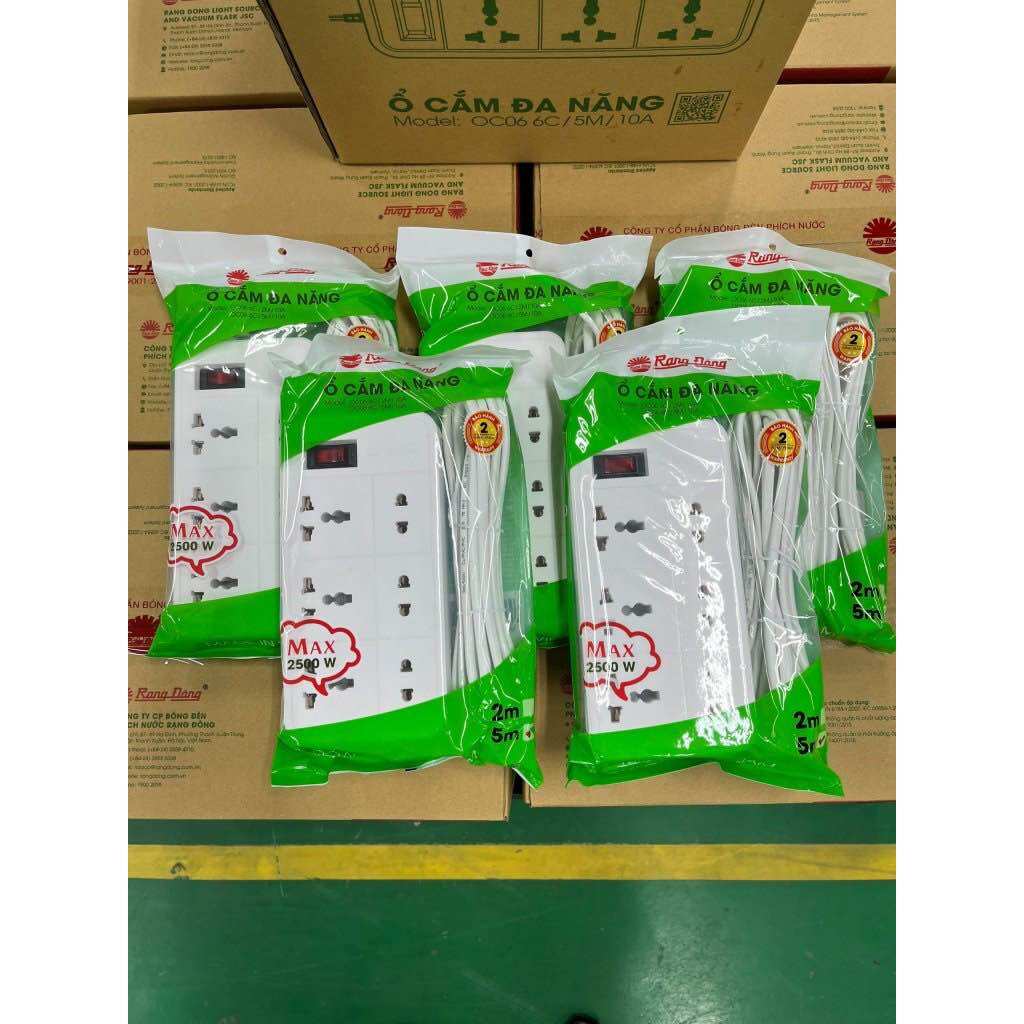 Ổ cắm kéo dài Rạng Đông OC05 - OC06 10A
