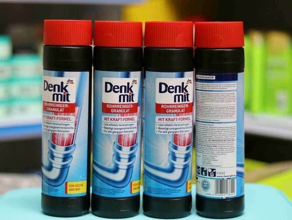 Bột thông tắc cống, chậu rửa, bồn rửa bát Denkmit