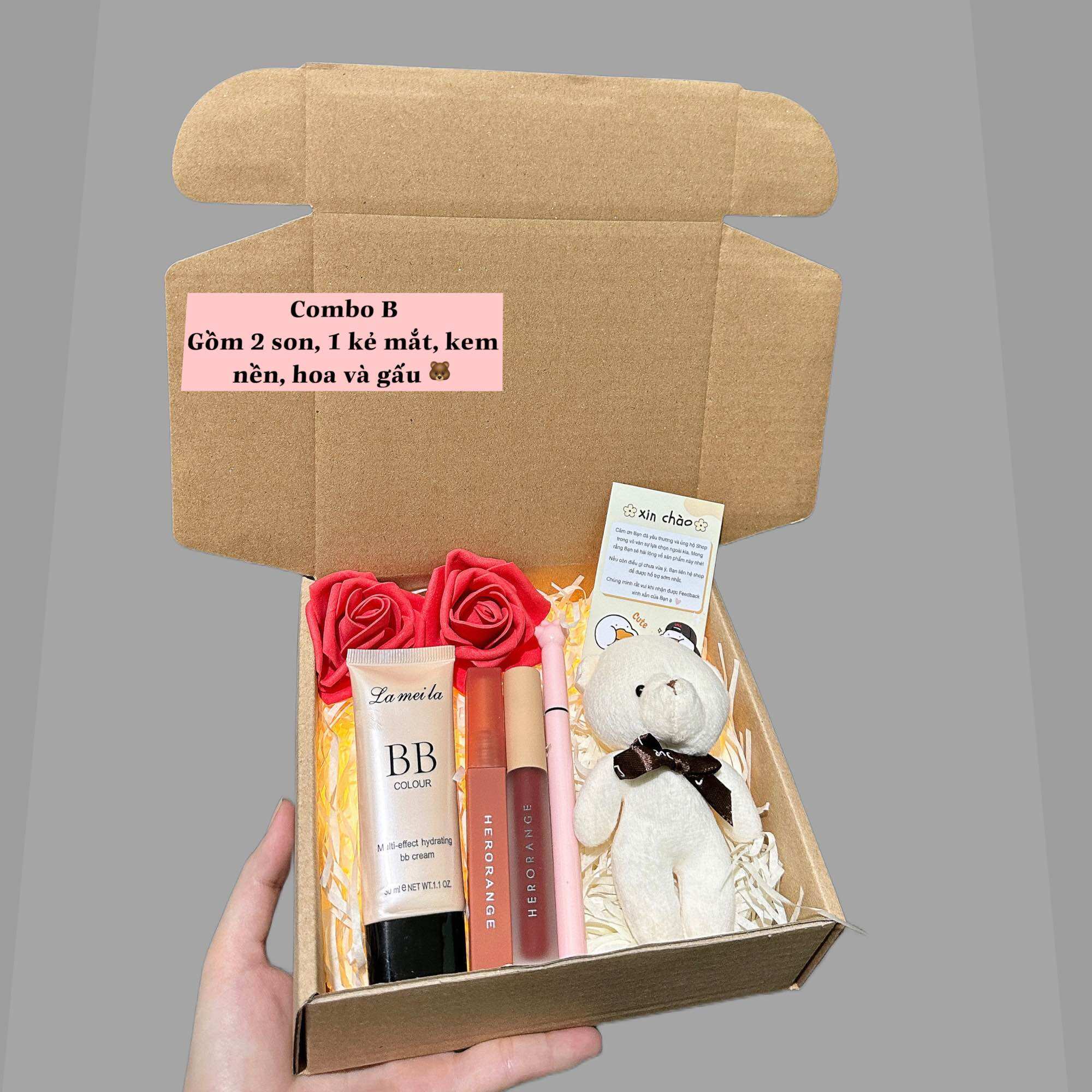 Hộp quà tặng 8/3, valentine, 20/10, set quà tặng người thương