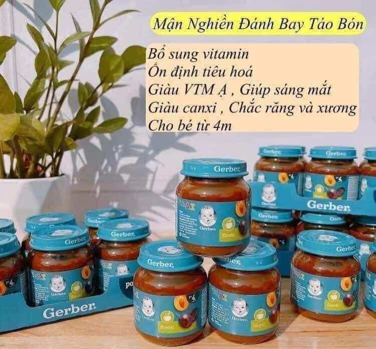 Mận đen nghiền Gerber Nga cho bé từ 4m+