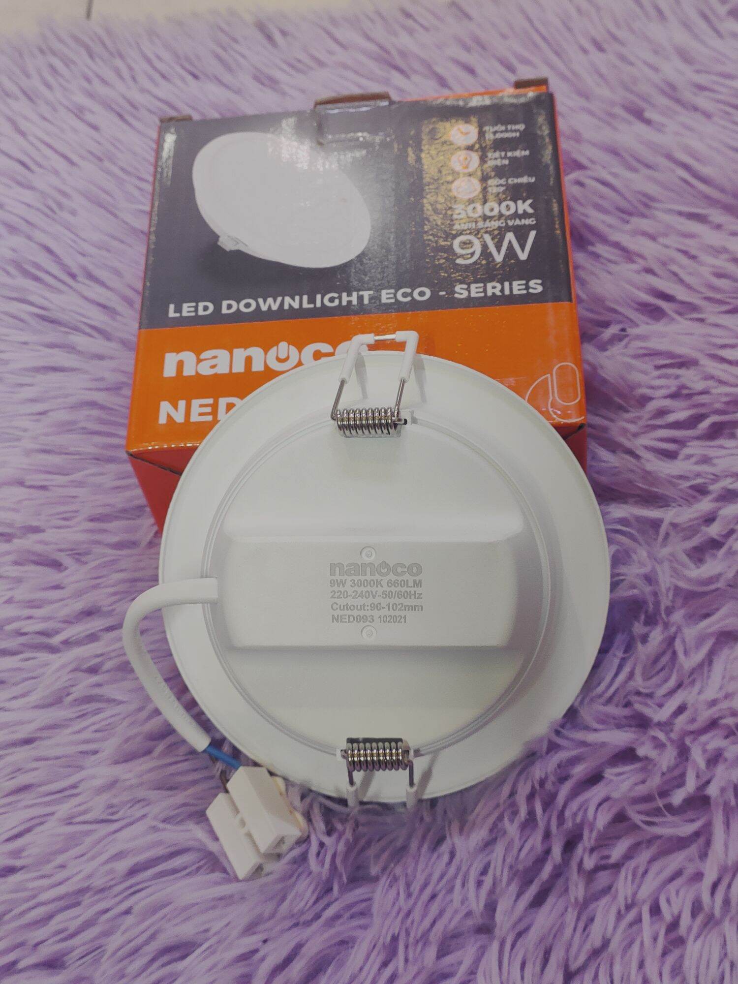 Âm trần nanoco 7w-9w-12w(đ90-110mm)