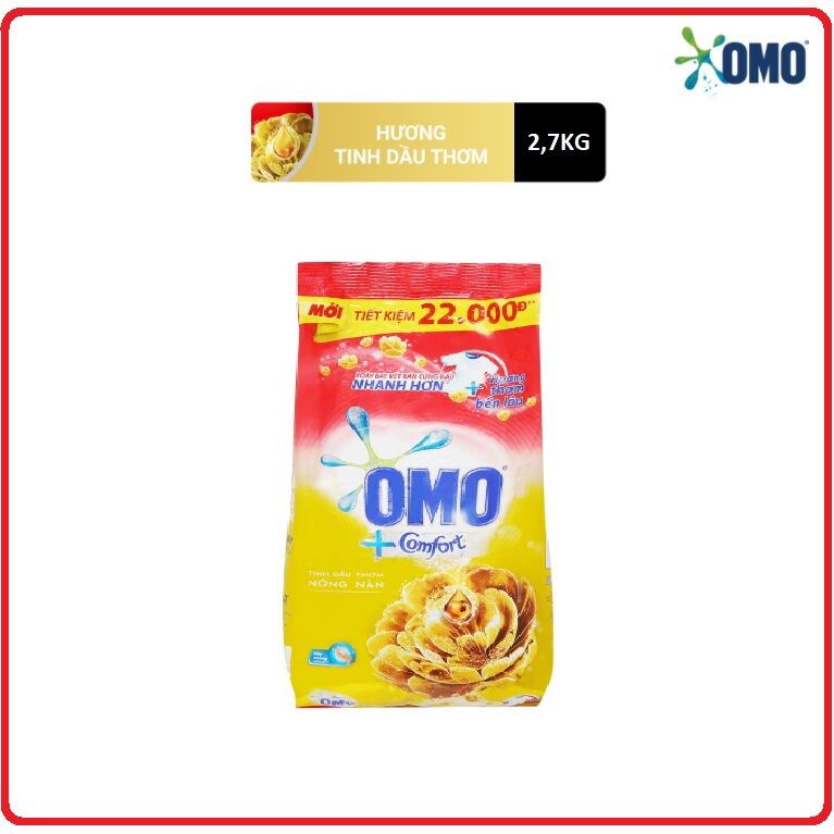 BỘT GIẶT OMO 3KG/2,7 KG + COMFORT
