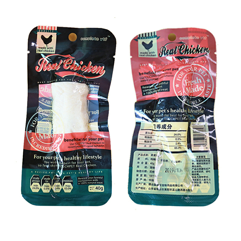 Ức gà hấp real chicken gói 40gr - ức gà hấp cho chó mèo