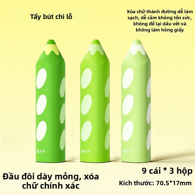 MPRINCE | Tẩy Dạng Tam Giác Không Rơi Vụn Dễ Nắm An Toàn Cho Bé