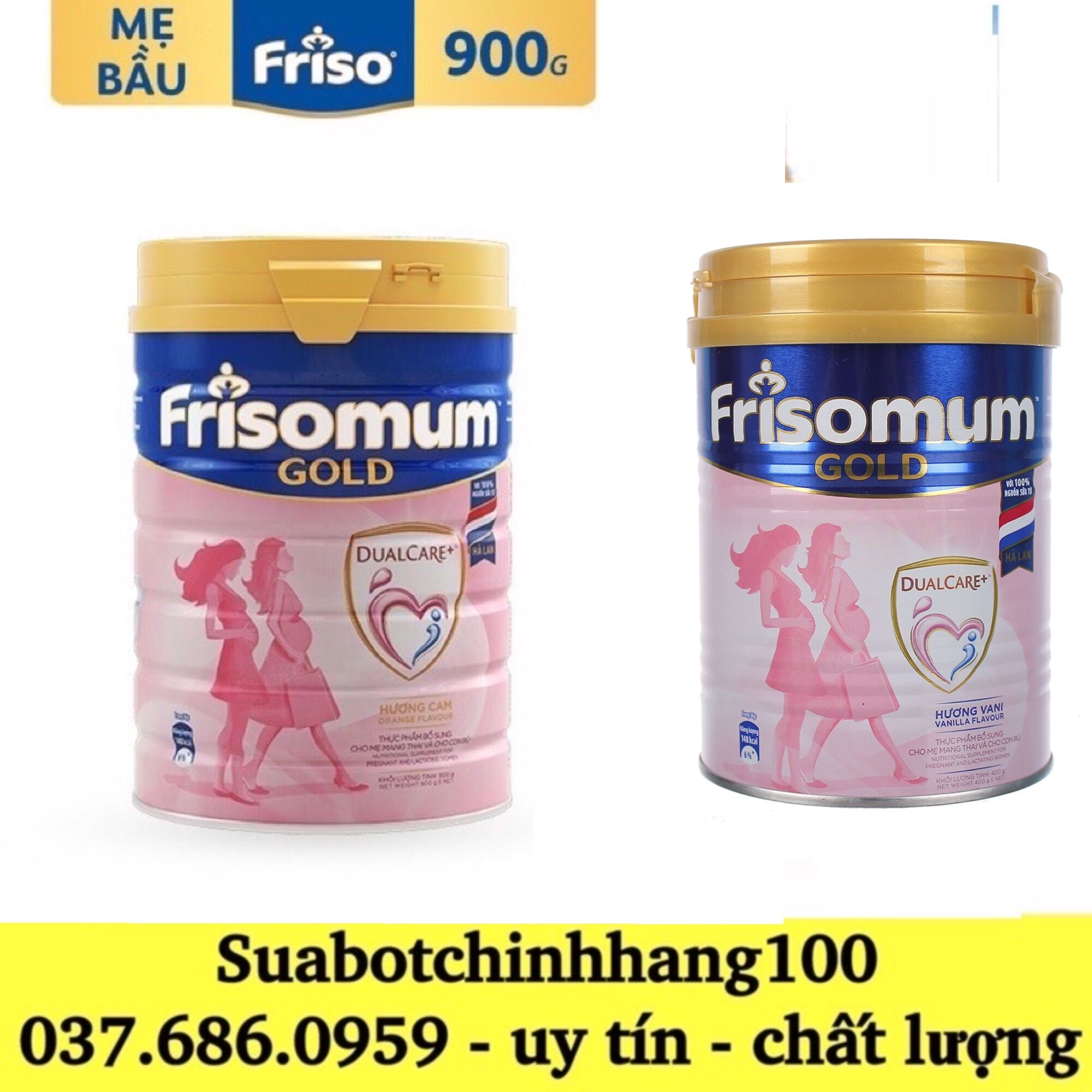 Sữa bột Frisomum lon 900g - đủ vị - date mới