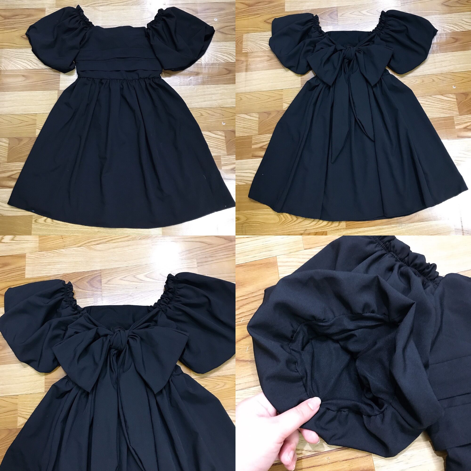 [Bigsize 65-85kg] Đầm baby doll cột nơ lưng