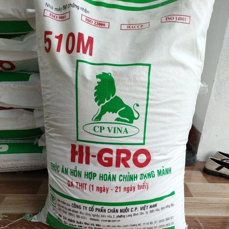 Cám mảnh gà con cao cấp HI-GRO 510M bao 25kg dinh dưỡng toàn diện cho gà con, chim non mới nở giúp n