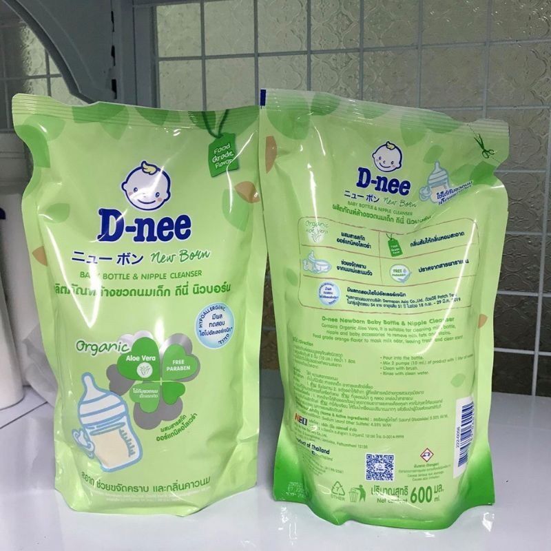 Nước rửa bình sữa dnee túi 600ml