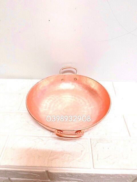CHẢO ĐỒNG ĐỎ 18cm x4 cm chất liệu bằng đồng 💯