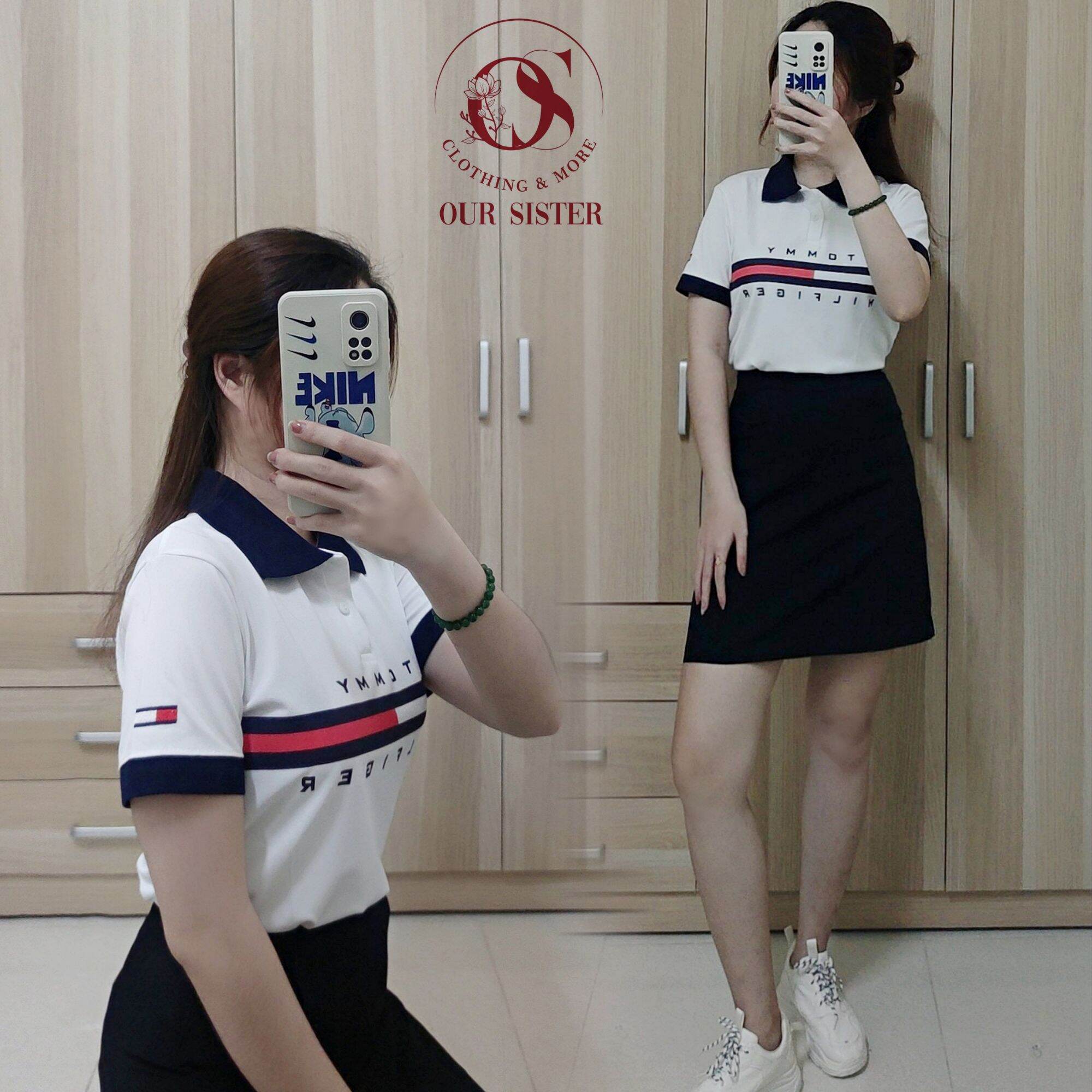 ÁO POLO NỮ T O M M Y - L A C O S T E (ẢNH THẬT + FREESHIP MAX)