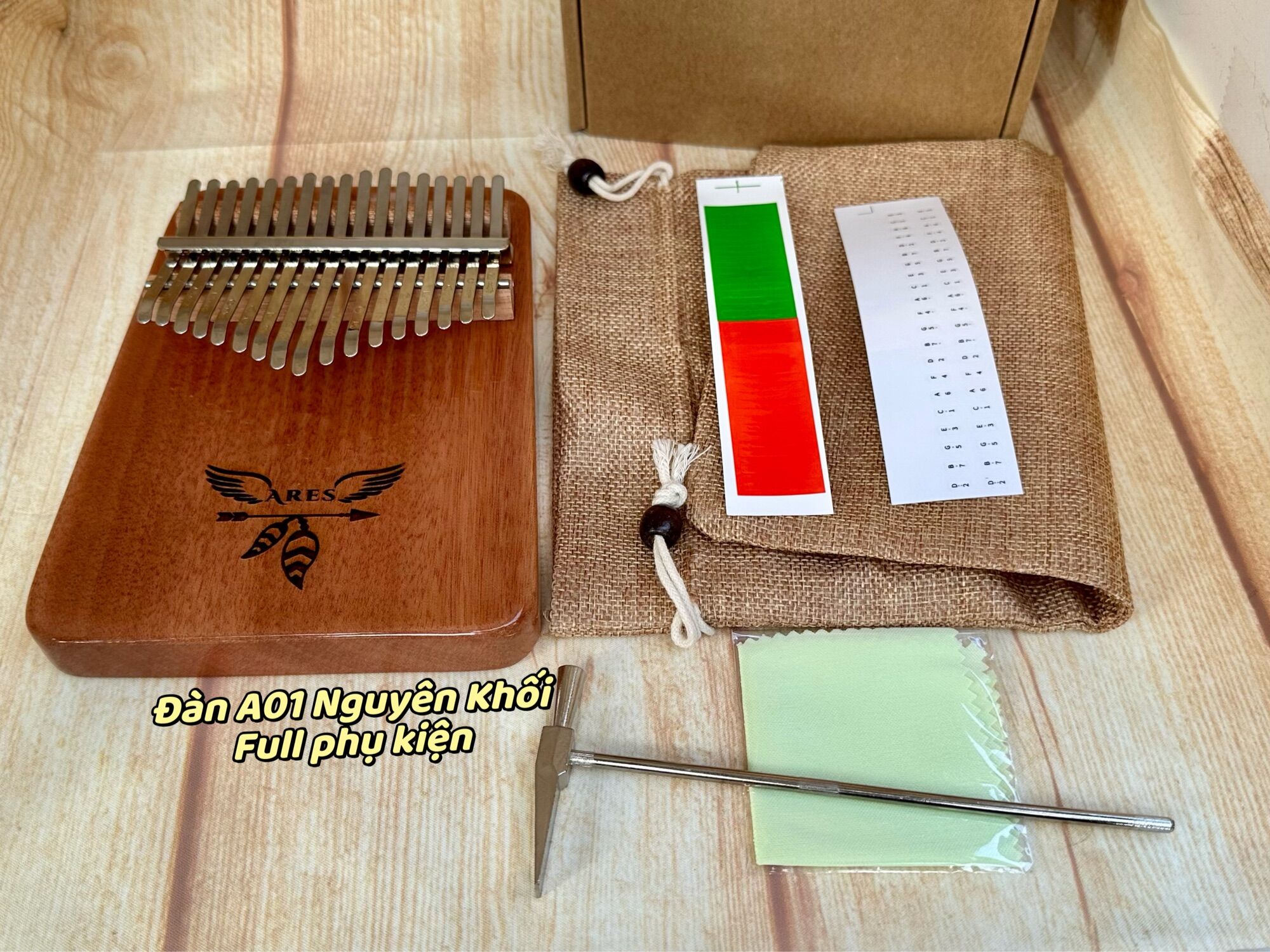 🎶 Đàn Kalimba Ares 🎵 17 Phím Cao cấp