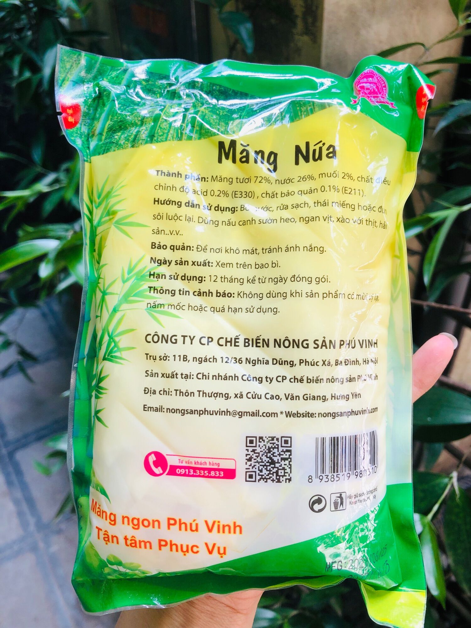 Măng Nứa Rừng Tây Bắc PV 500gr ( Măng Lá tươi loại mới)