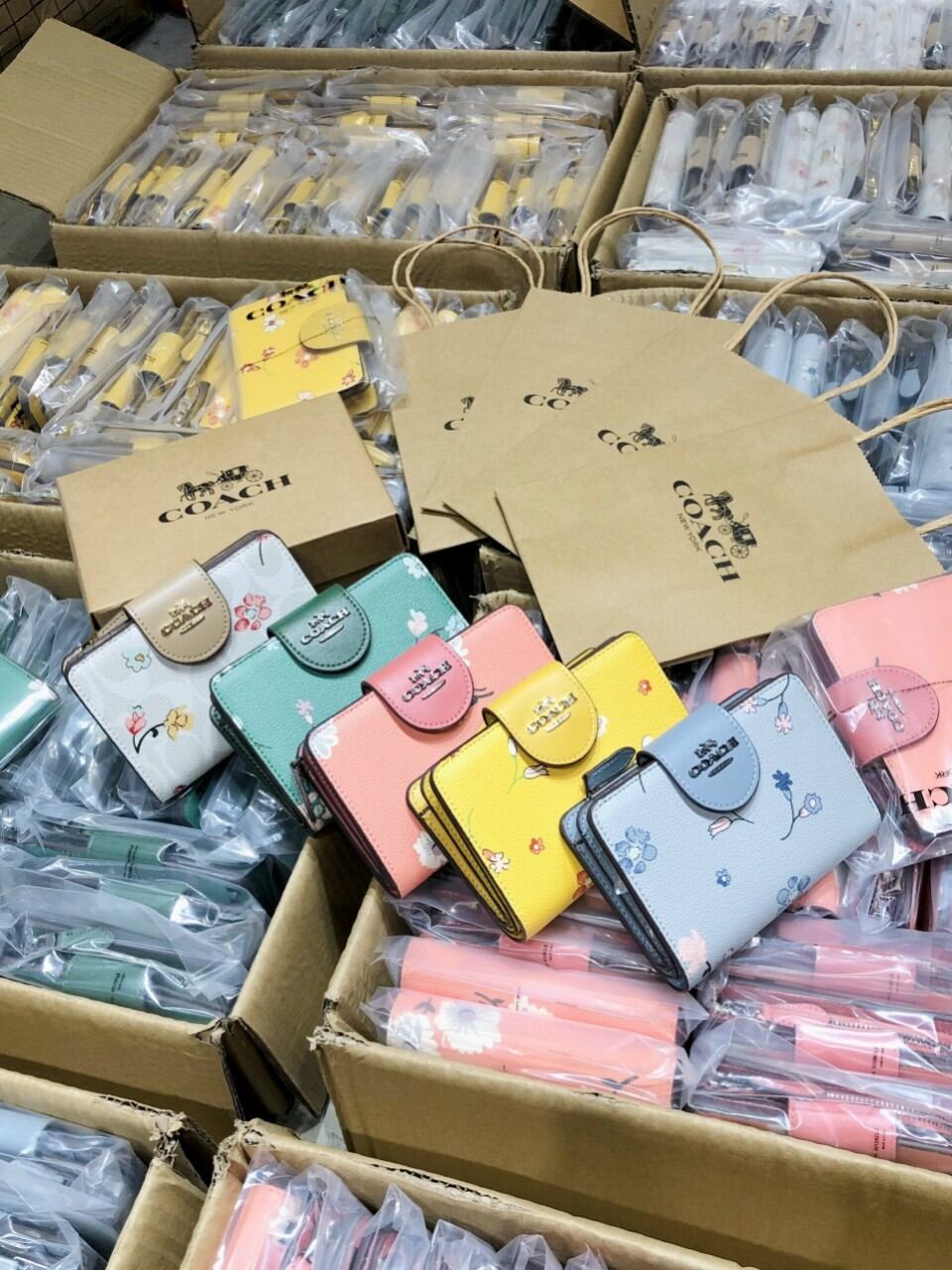 VÍ COAC*H GÀI MEDIUM CORNER ZIP SIÊU XINH