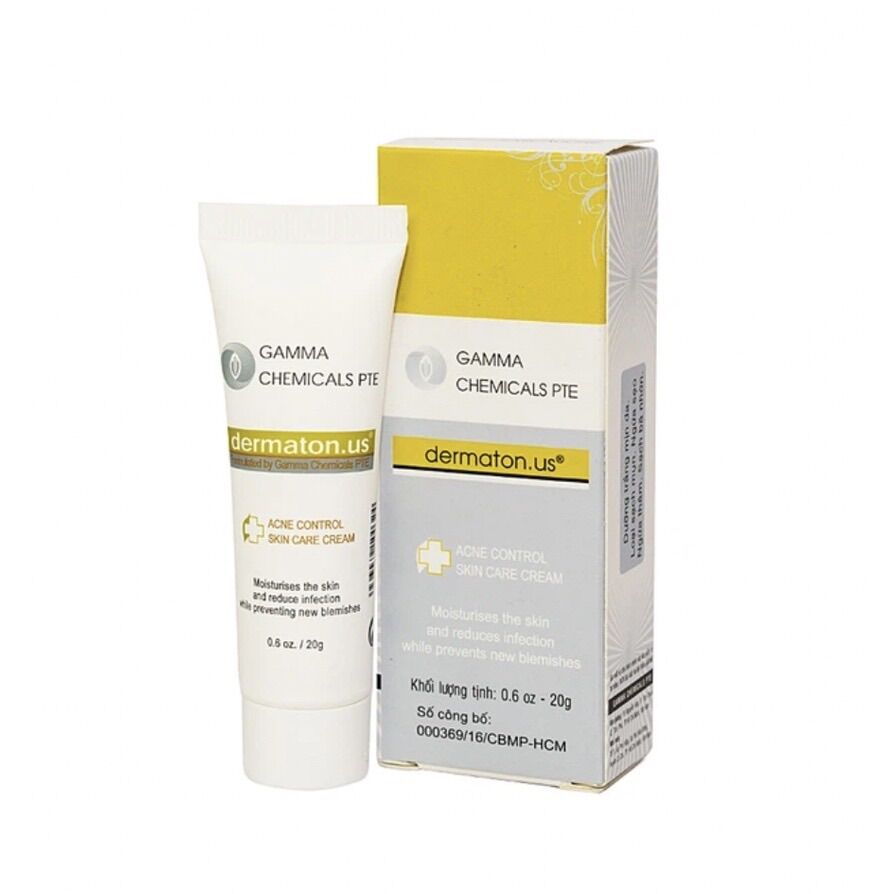 Kem Bôi Mụn Gamma Chemicals Pte Dermaton.us Acnes Control Skin Care Cream 20G