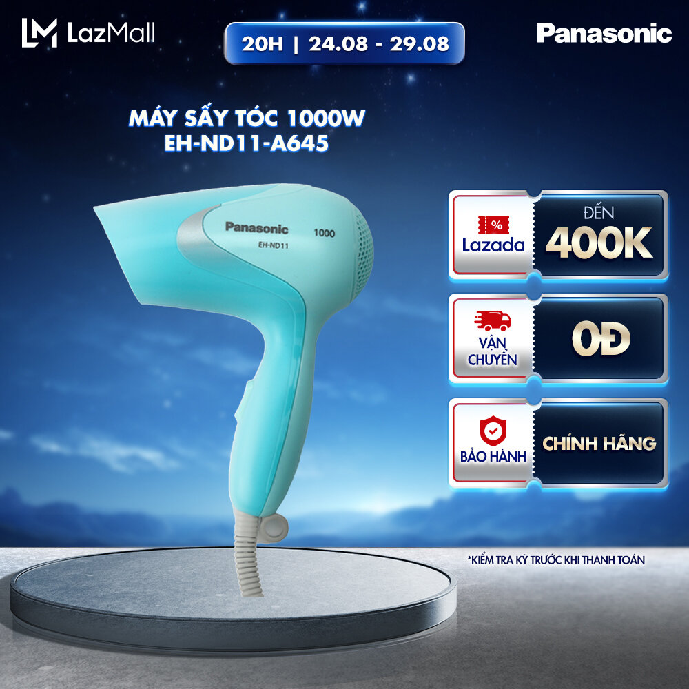 Máy Sấy Tóc Panasonic EH-ND11-W645 (Trắng)/ EH-ND11-A645 (Xanh) - Bảo Hành 12 Tháng - Hàng Chính Hãng