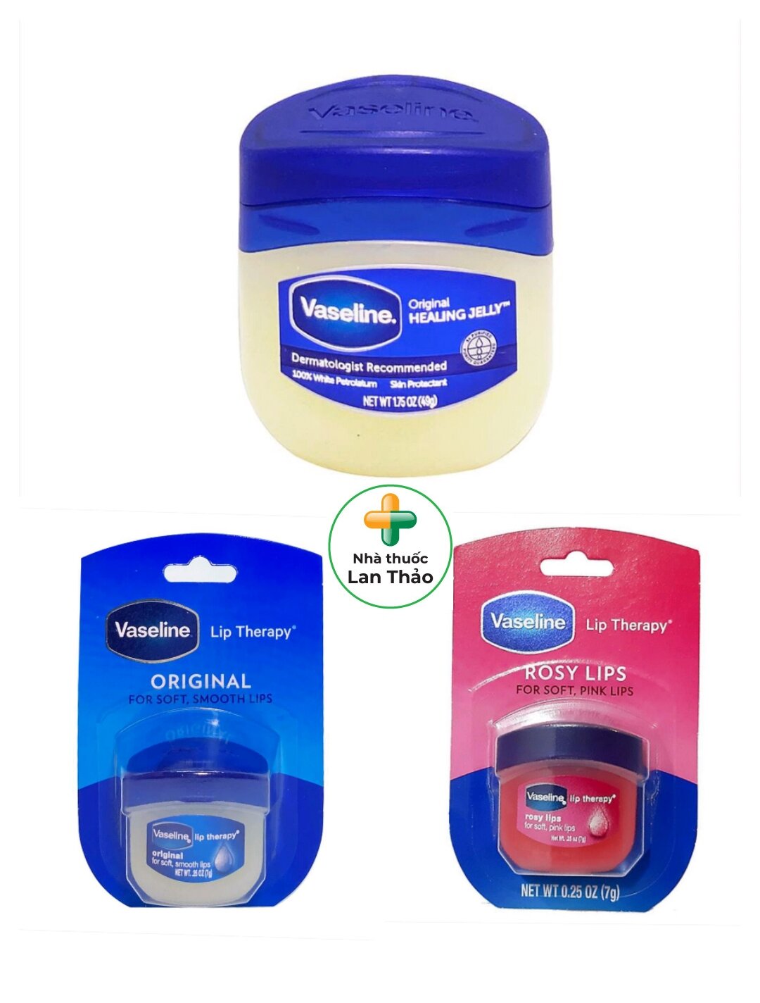 Kem vaseline dưỡng da dưỡng môi chính hãng