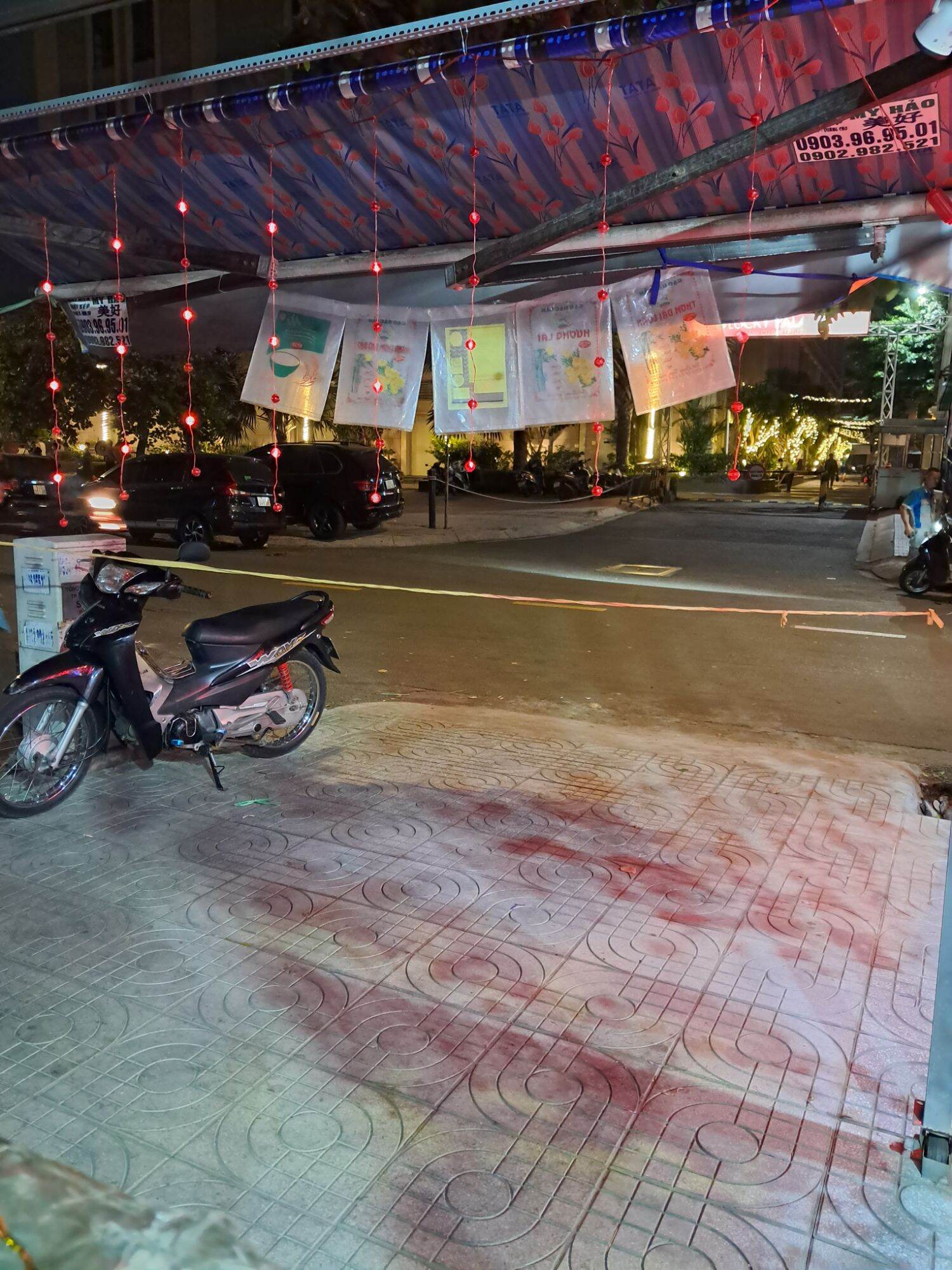 Dây đèn led rèm lồng đèn