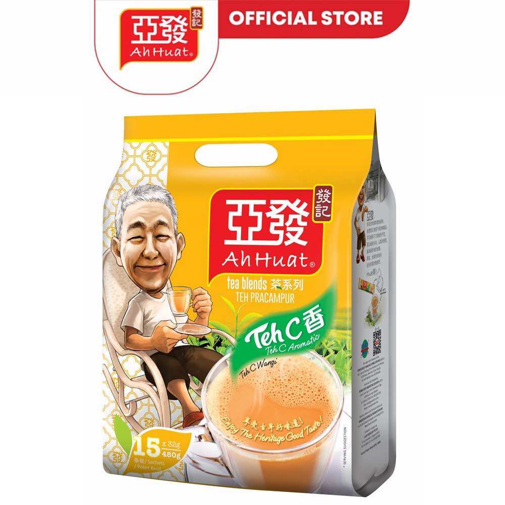 Trà sữa hòa tan 3in1 Ah Huat Teh C, nhập khẩu Malaysia